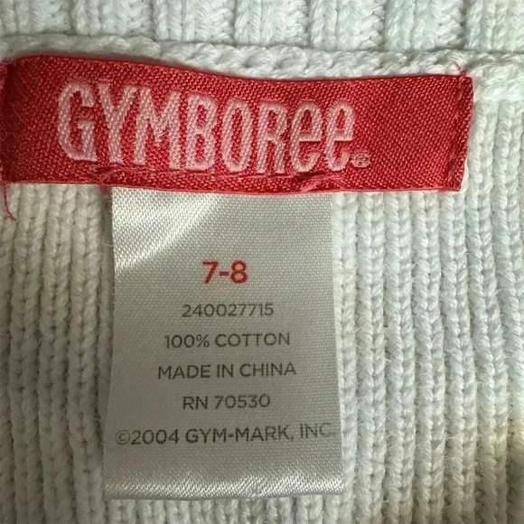 🌟Gymboree Girls White Cardigan Sweater Size 7-8 Button-Up Design🌟 - Picture 4 of 5
